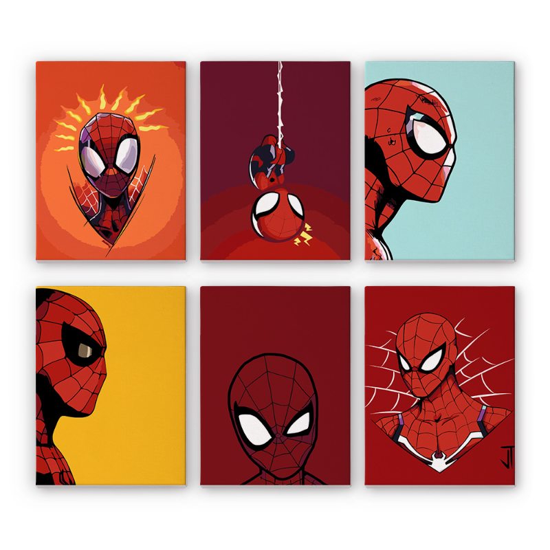 Heroic Miniatures | Superhero Set - Paint by Numbers Kit