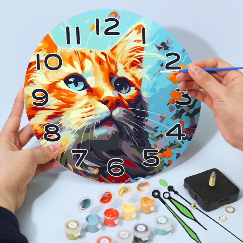 Charming Cat Clock – Artistic Timepiece - Detail 8