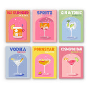 Bright Cocktail Party Set - Paint by Numbers Kit