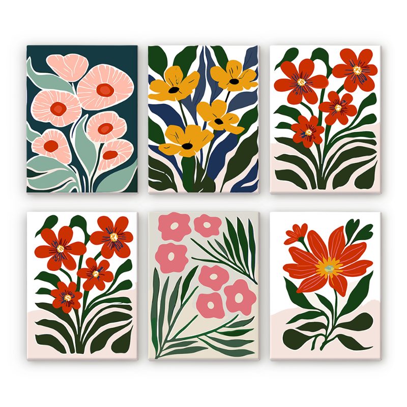 Blossom & Bloom: Gorgeous Flower Set - Paint by Numbers Kit