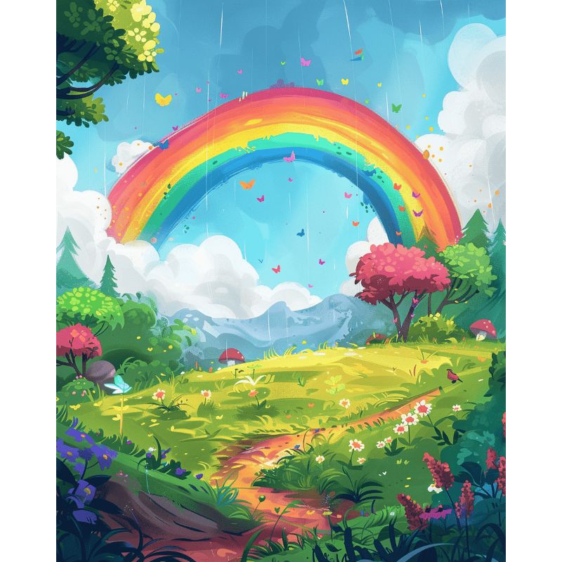Rainbow Forest Wonder - Paint by Numbers Kit