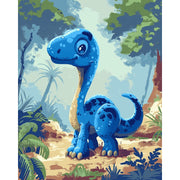 Blue Dino Explorer - Paint by Numbers Kit