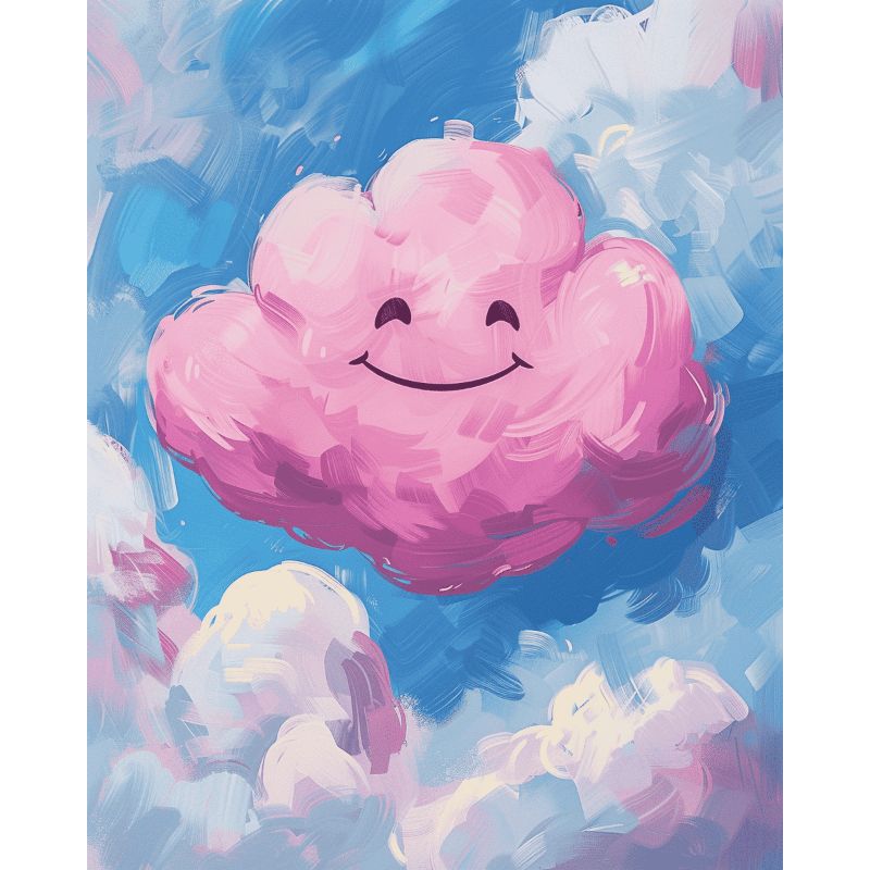 Joyful Cloud Play - Paint by Numbers Kit