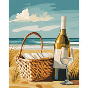 Seaside Wine & Waves - Paint by Numbers Kit