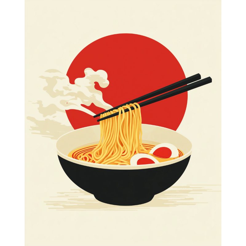 Japanese Ramen Bliss - Paint by Numbers Kit