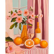 Citrus & Blossom Wine Scene - Paint by Numbers Kit