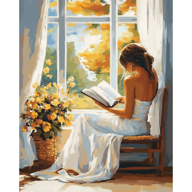 Windowside Reading Retreat - Paint by Numbers Kit