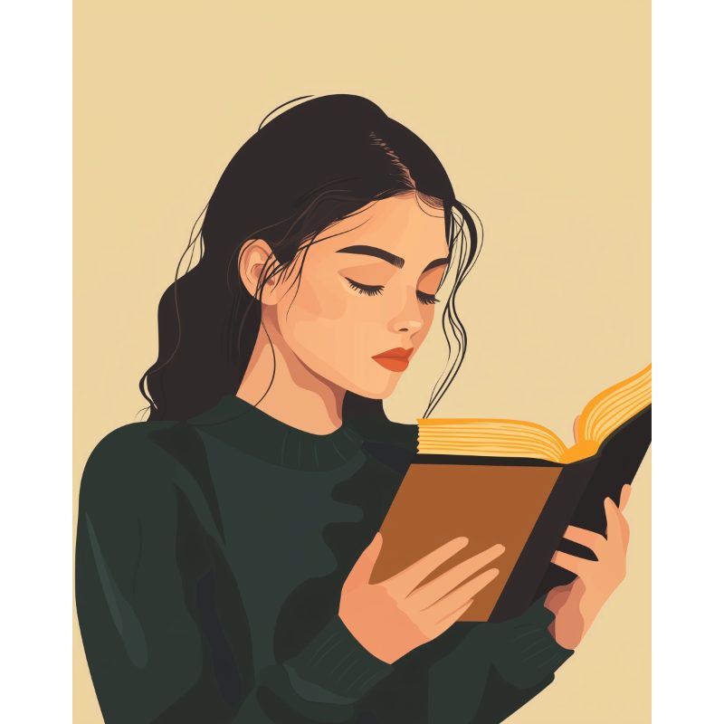 Woman Lost in Thought - Paint by Numbers Kit