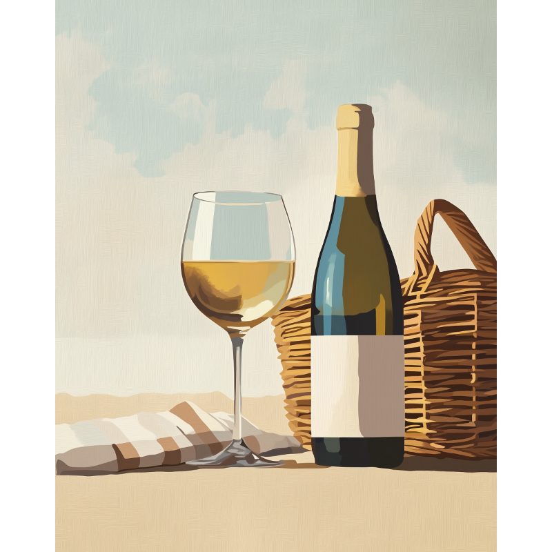 Beachside Champagne Toast - Paint by Numbers Kit