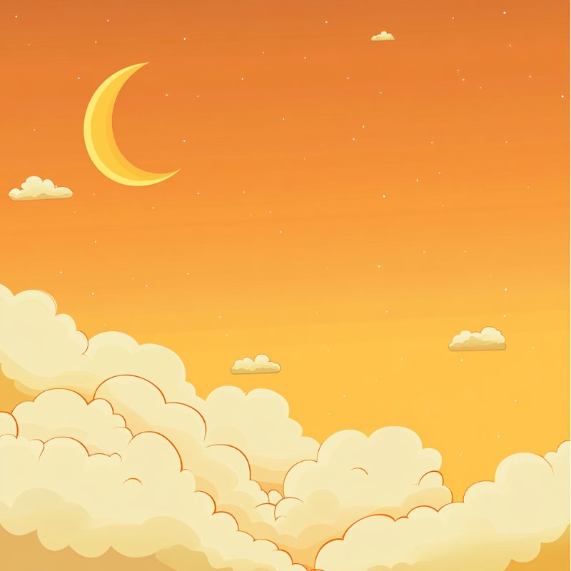 Sunset Sky Mini - Orange Glow - Paint by Numbers Kit