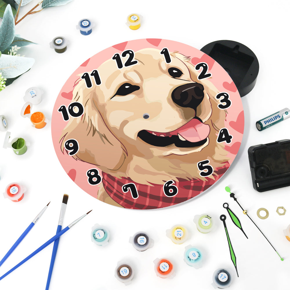 Playful Dog Clock – Happy Hours - Detail 7