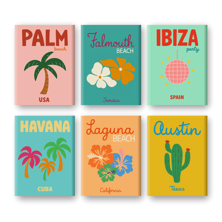 Beach & Summer Mini Collection - Paint by Numbers Kit