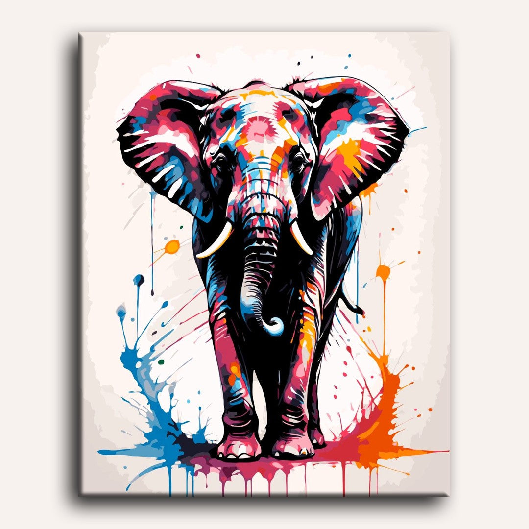 Wise Elephant in Color - Detail 2