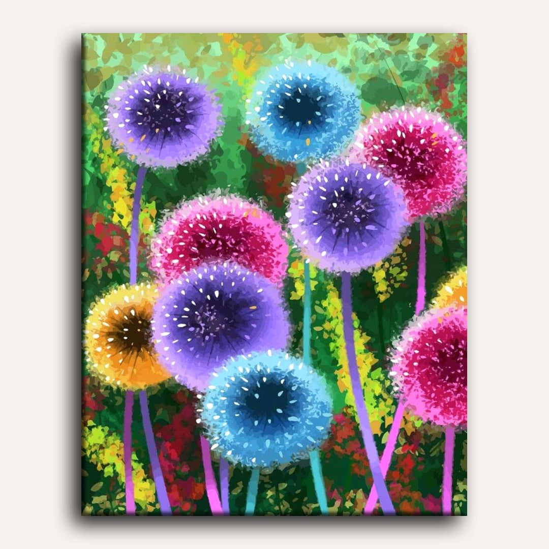 Dandelion Whimsy | Paint by Numbers - Detail 2