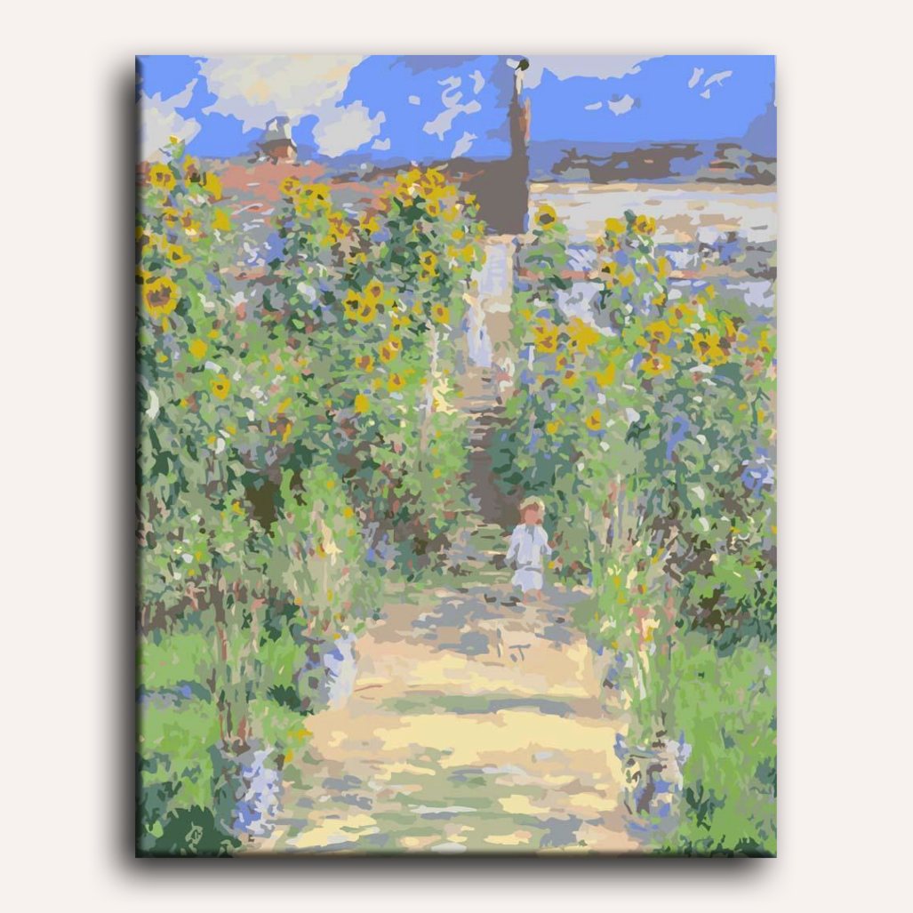 Vetheuil Garden | Paint by Numbers - Detail 2