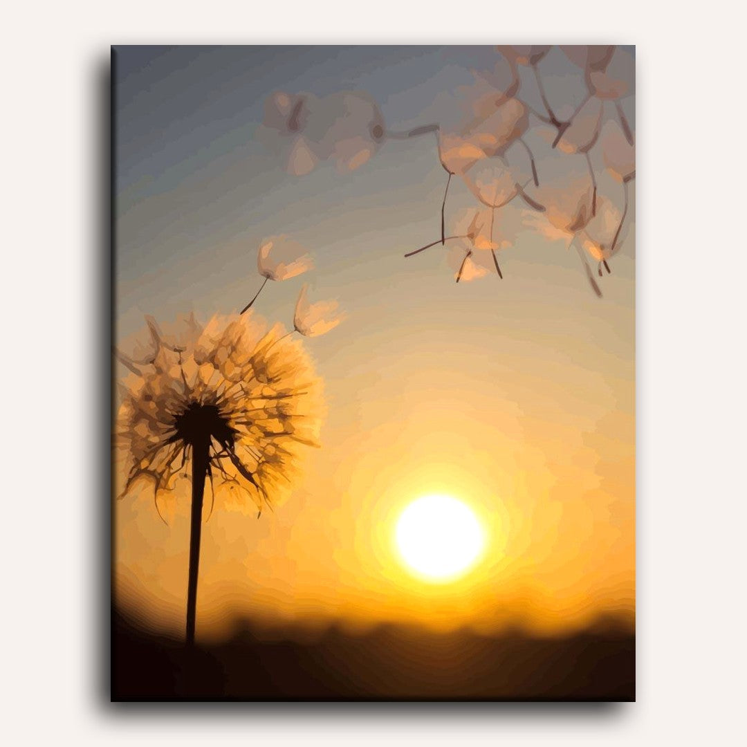 Dandelion Sunset Glow - Detail 2