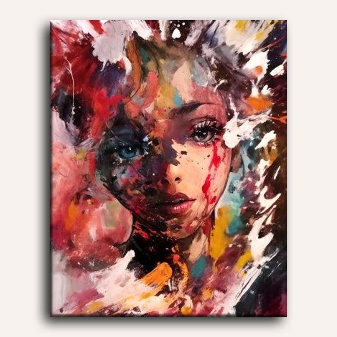 Vivid Beauty: Colorful Woman - Detail 2