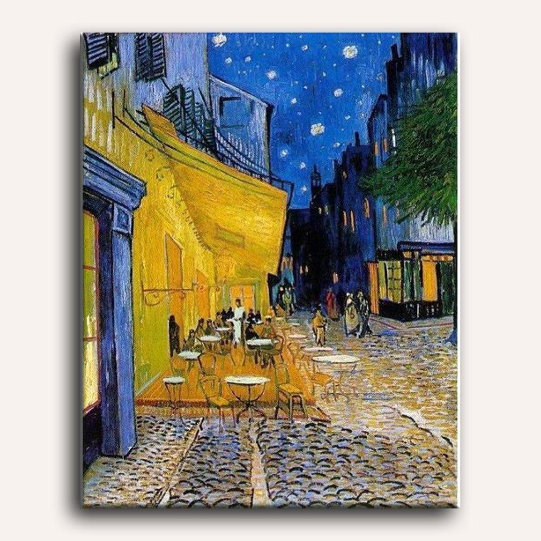 Nighttime Café Scene in Provence - Detail 2