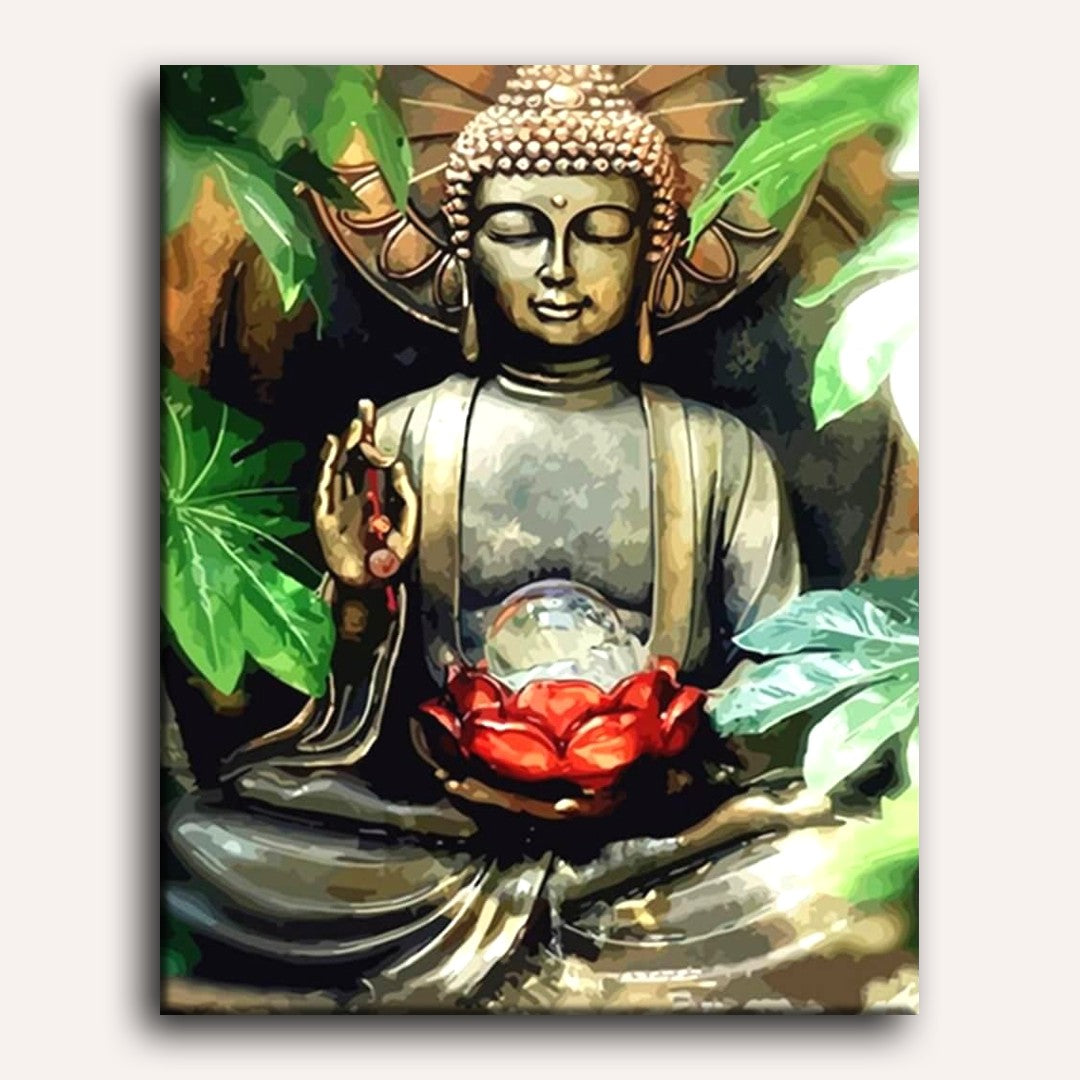 Serene Buddha in Vibrant Colors - Detail 2