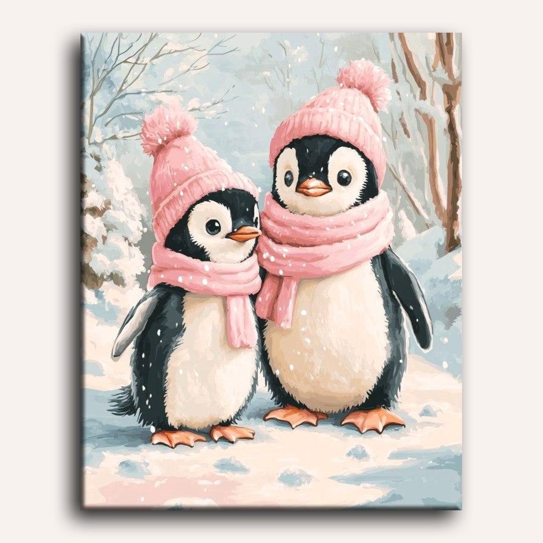 Penguins in Winter Wonderland - Detail 2