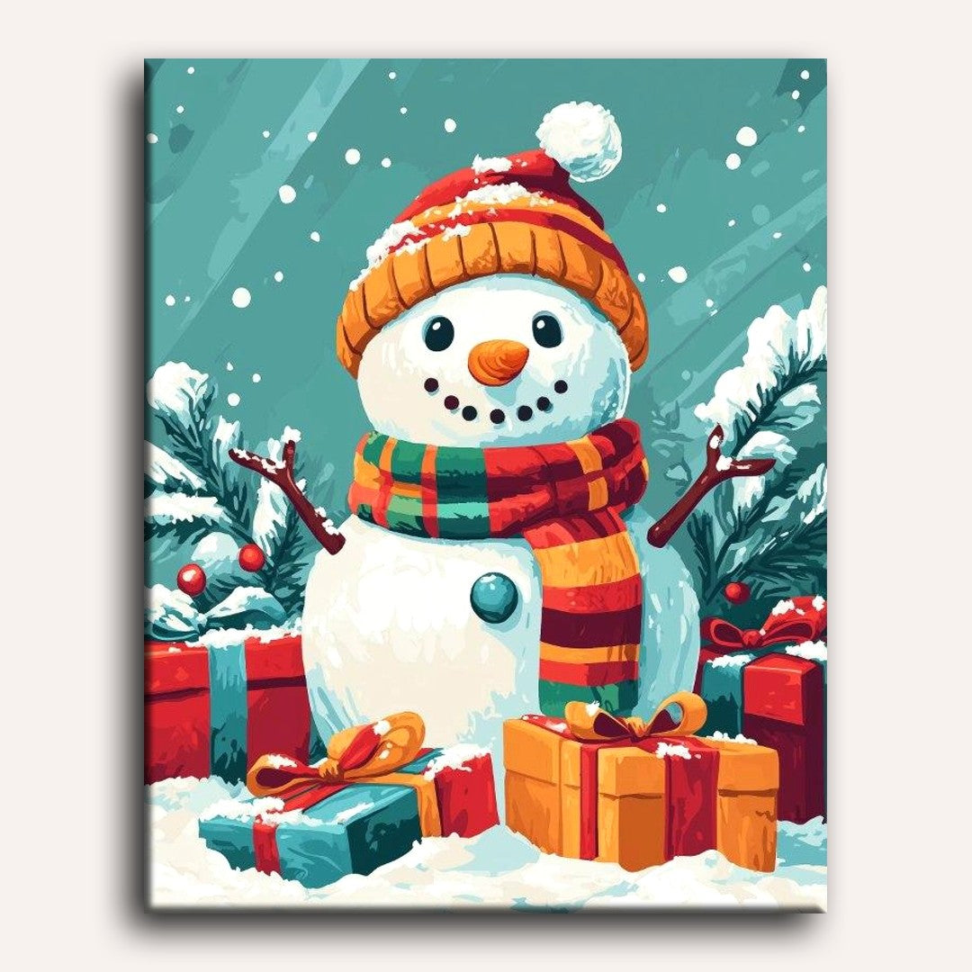 Winter Snowman Delight - Detail 2