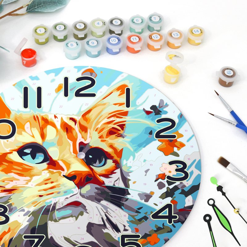 Charming Cat Clock – Artistic Timepiece - Detail 7