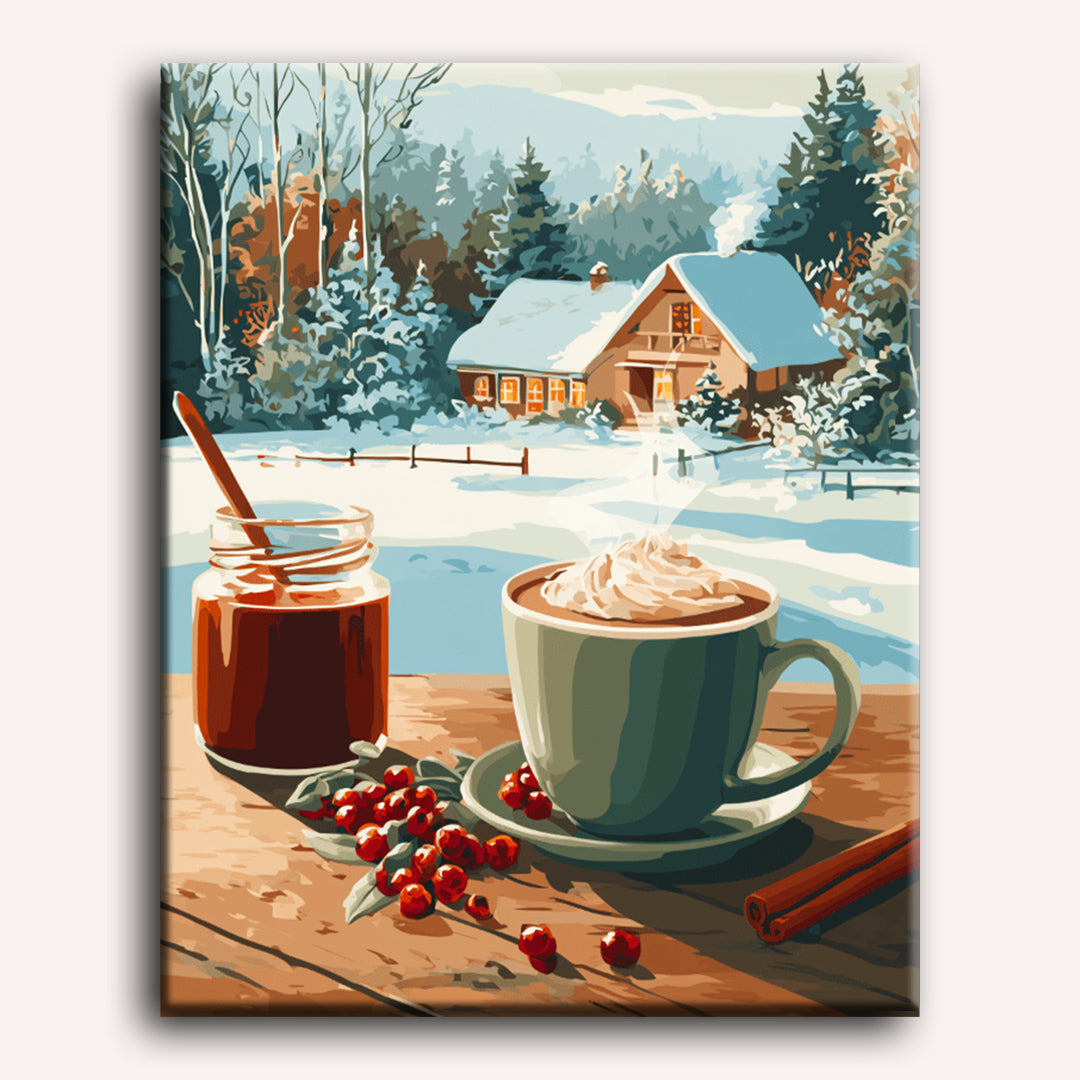 Winter Cabin Cozy Scene - Detail 2