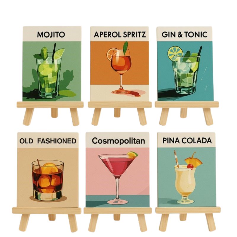 Sip & Paint Cocktail Collection - Paint by Numbers Kit