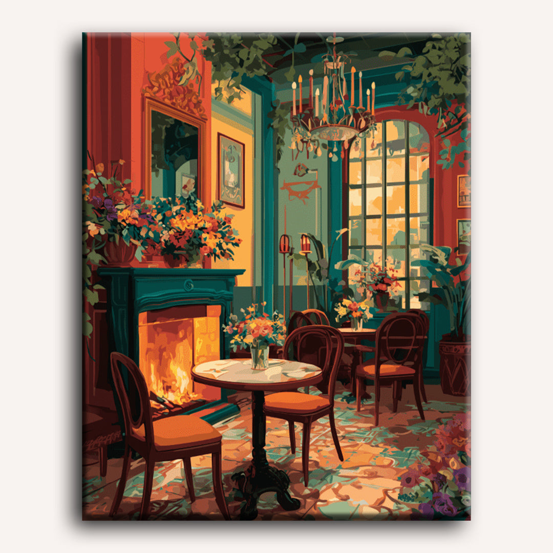 Elegant Art Deco Lounge | Paint by Number - Detail 2