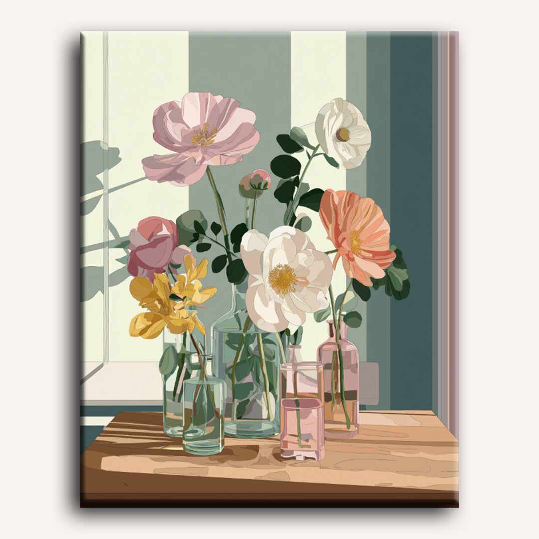 Elegant Glass & Floral Arrangement - Detail 2