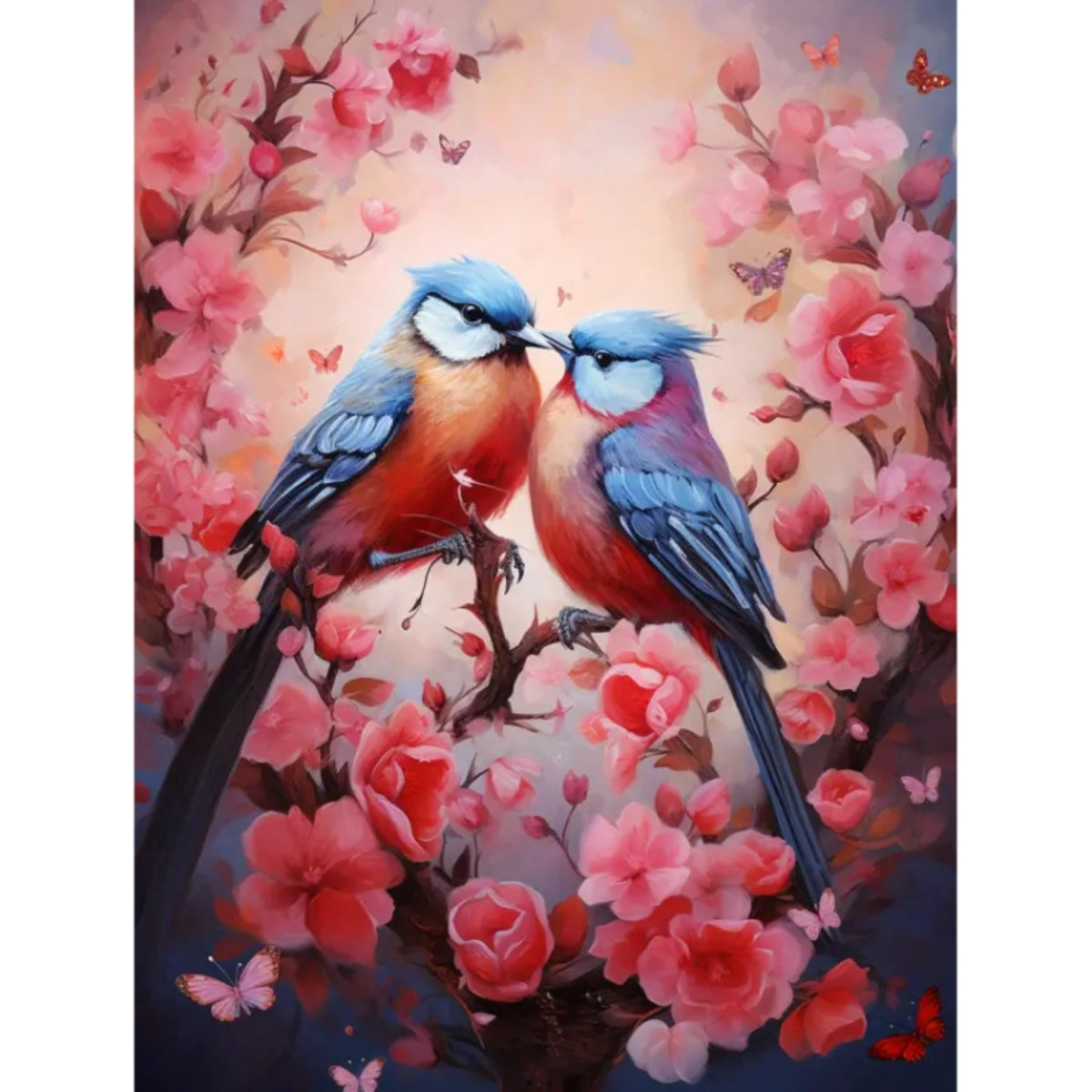 Sweet Lovebirds | Paint by Numbers - Paint by Numbers Kit