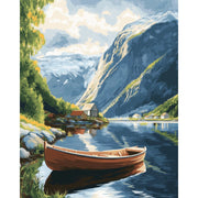 Norwegian Fjord Serenity - Paint by Numbers Kit