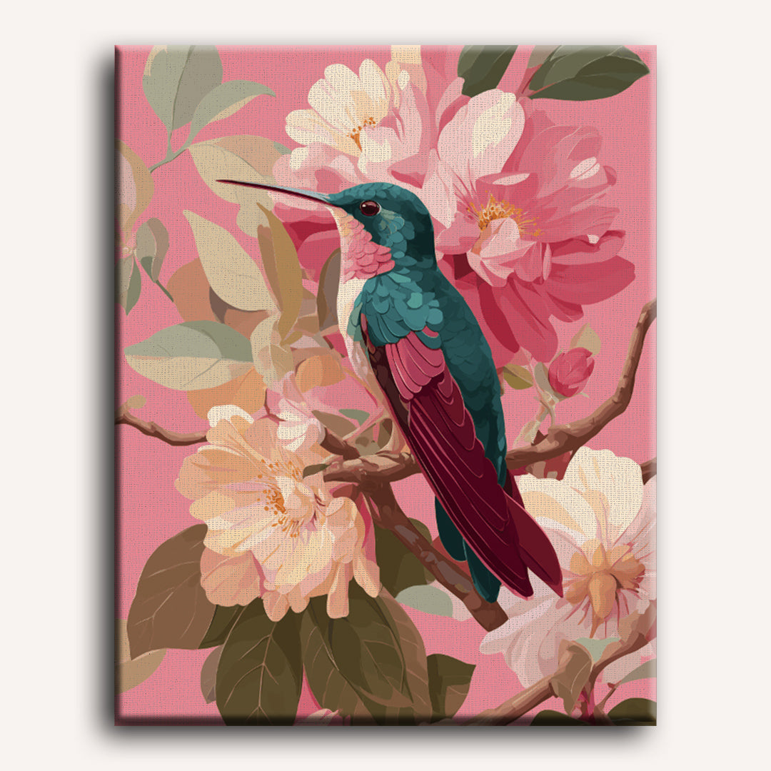 Hummingbird & Blossom - Detail 2