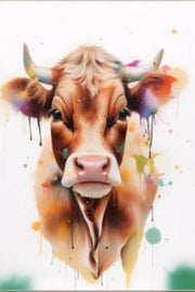 Rustic Brown Cow | Paint by Numbers - Paint by Numbers Kit