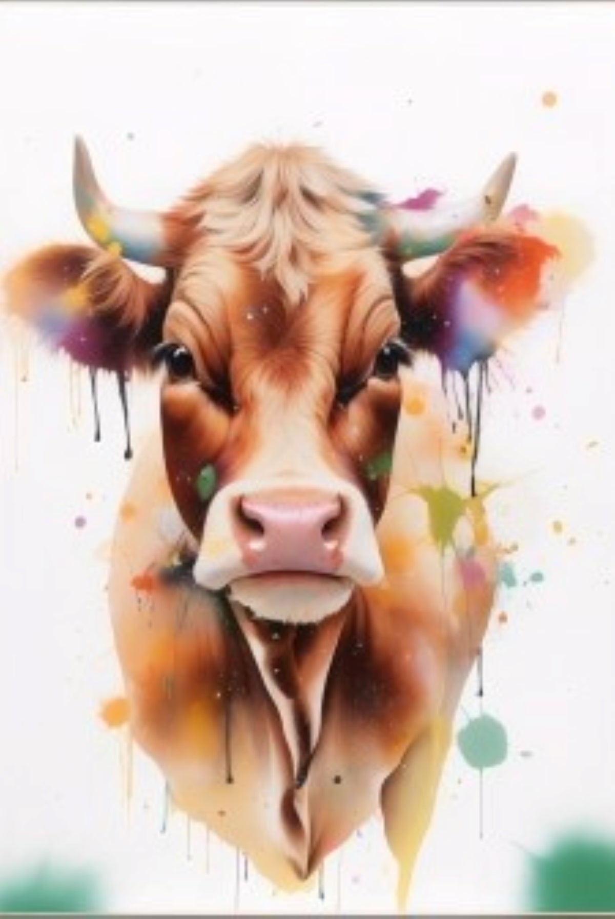Rustic Brown Cow | Paint by Numbers - Paint by Numbers Kit