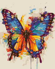 Colorful Butterfly Splash - Paint by Numbers Kit