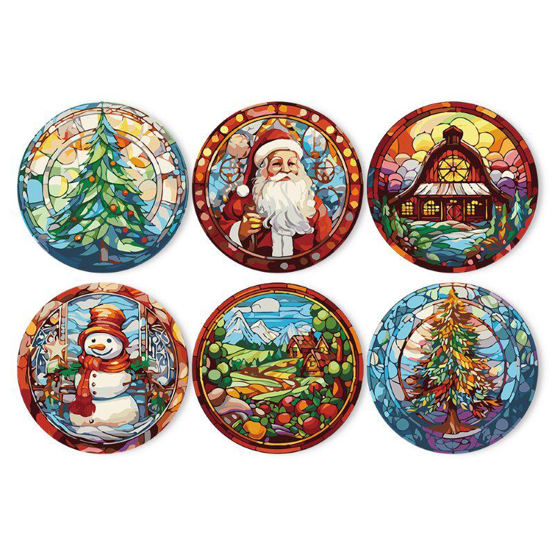 Holiday Cheer Placemat Set - Paint by Numbers Kit