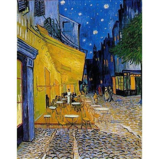 Nighttime Café Scene in Provence - Paint by Numbers Kit