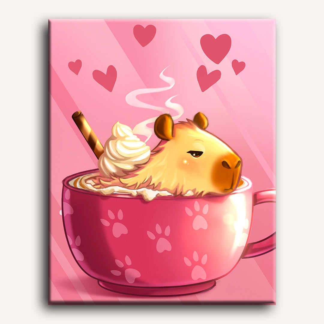Coffee & Hearts – Capybara Love - Detail 2