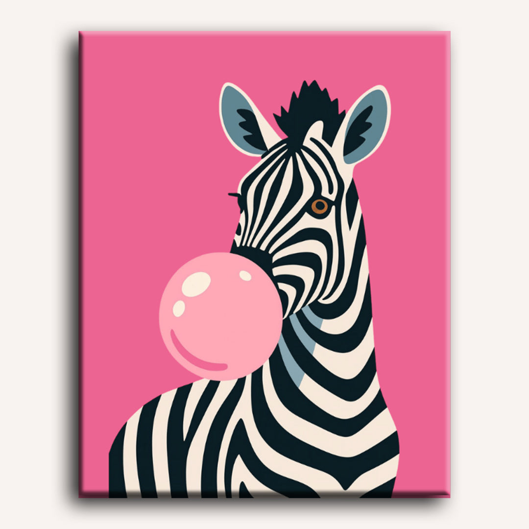 Pink Bubblegum Zebra - Detail 2