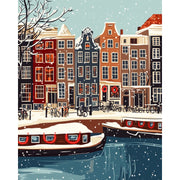 Amsterdam Winter Wonderland - Paint by Numbers Kit