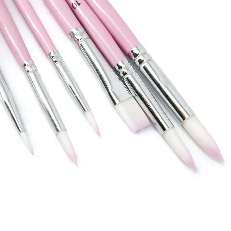 Rose Quartz Pink Brush Set - Detail 2