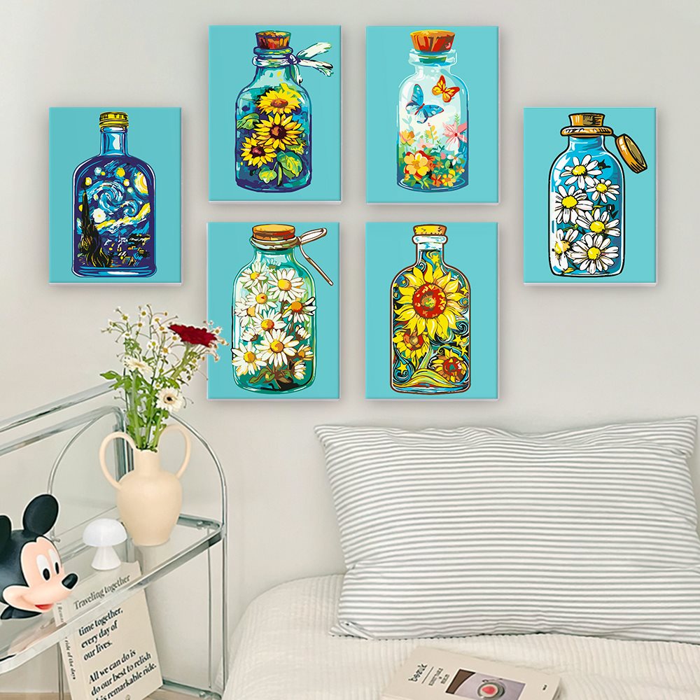 Vibrant Bottles & Blooms - Detail 2