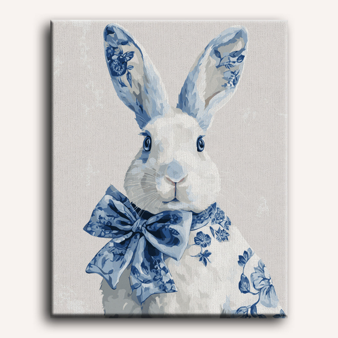 Delft Bunny Charm | Paint by Number - Detail 2