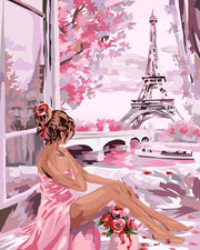 Parisian Dream of Roses - Paint by Numbers Kit