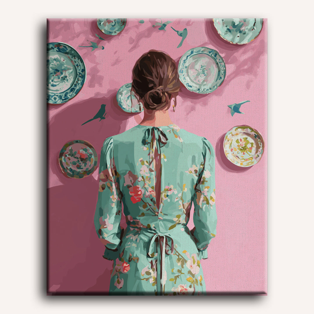 Porcelain Echoes | Paint by Number - Detail 2
