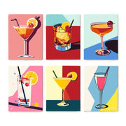 Chic Cocktail Six-Pack - Paint by Numbers Kit