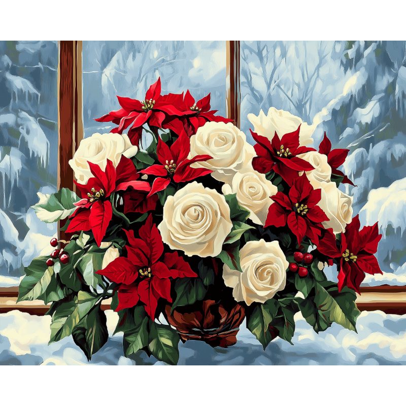 Festive Blooms Celebration - Paint by Numbers Kit