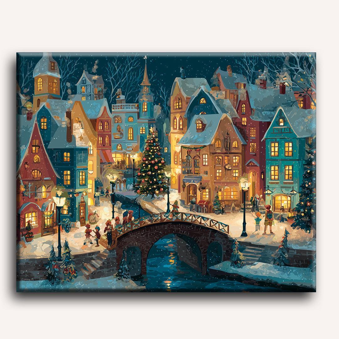 Charming Winter Village Scene - Detail 2