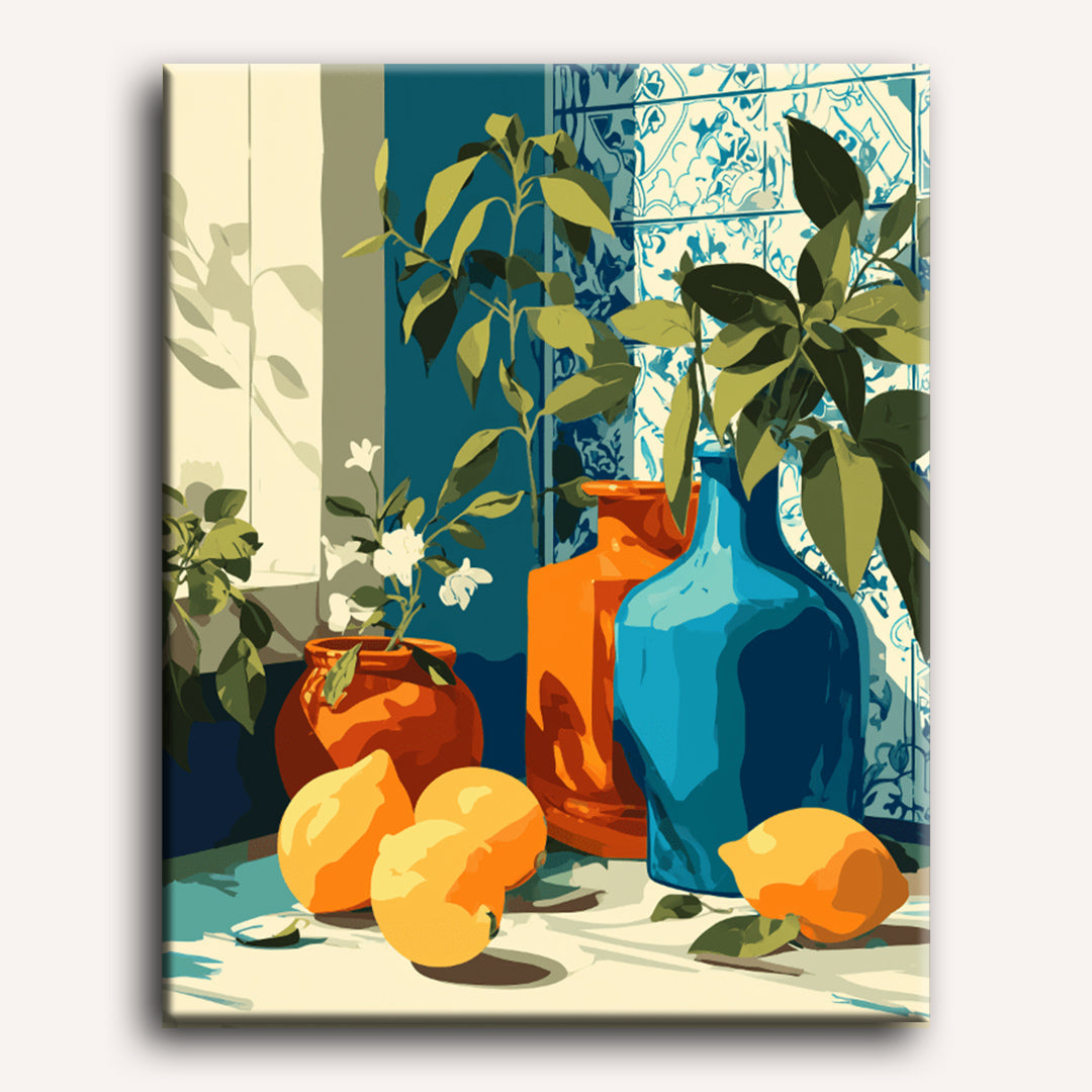 Fresh Lemons & Blooming Greens - Detail 2